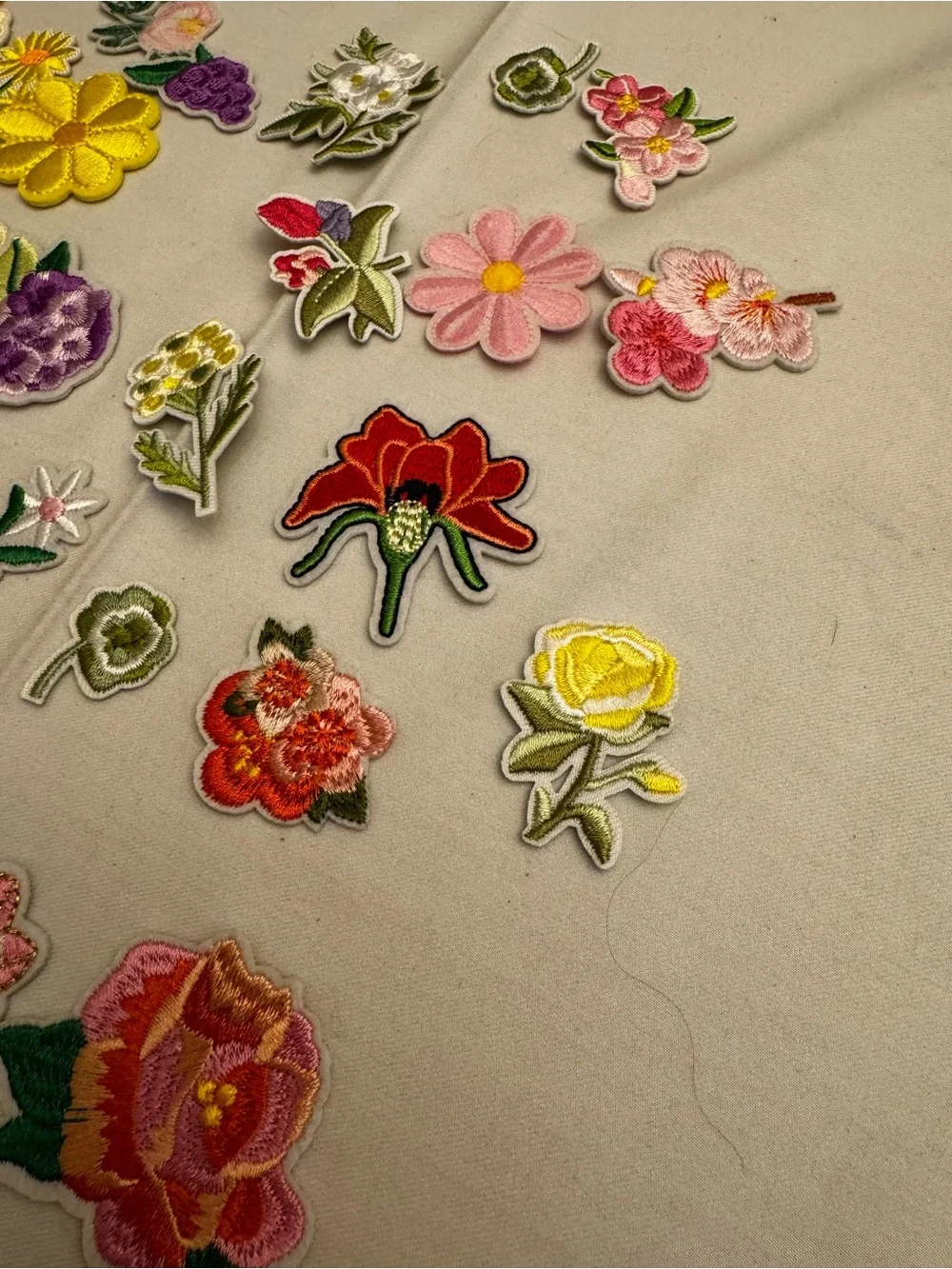 Aime Leon Dore Multicolor Floral Embroidered Patch Set